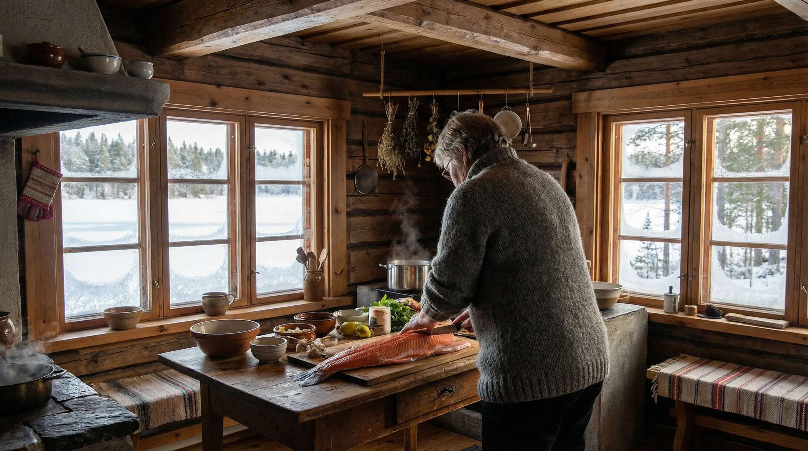 Soupe de saumon finlandaise traditionnelle (Lohikeitto)