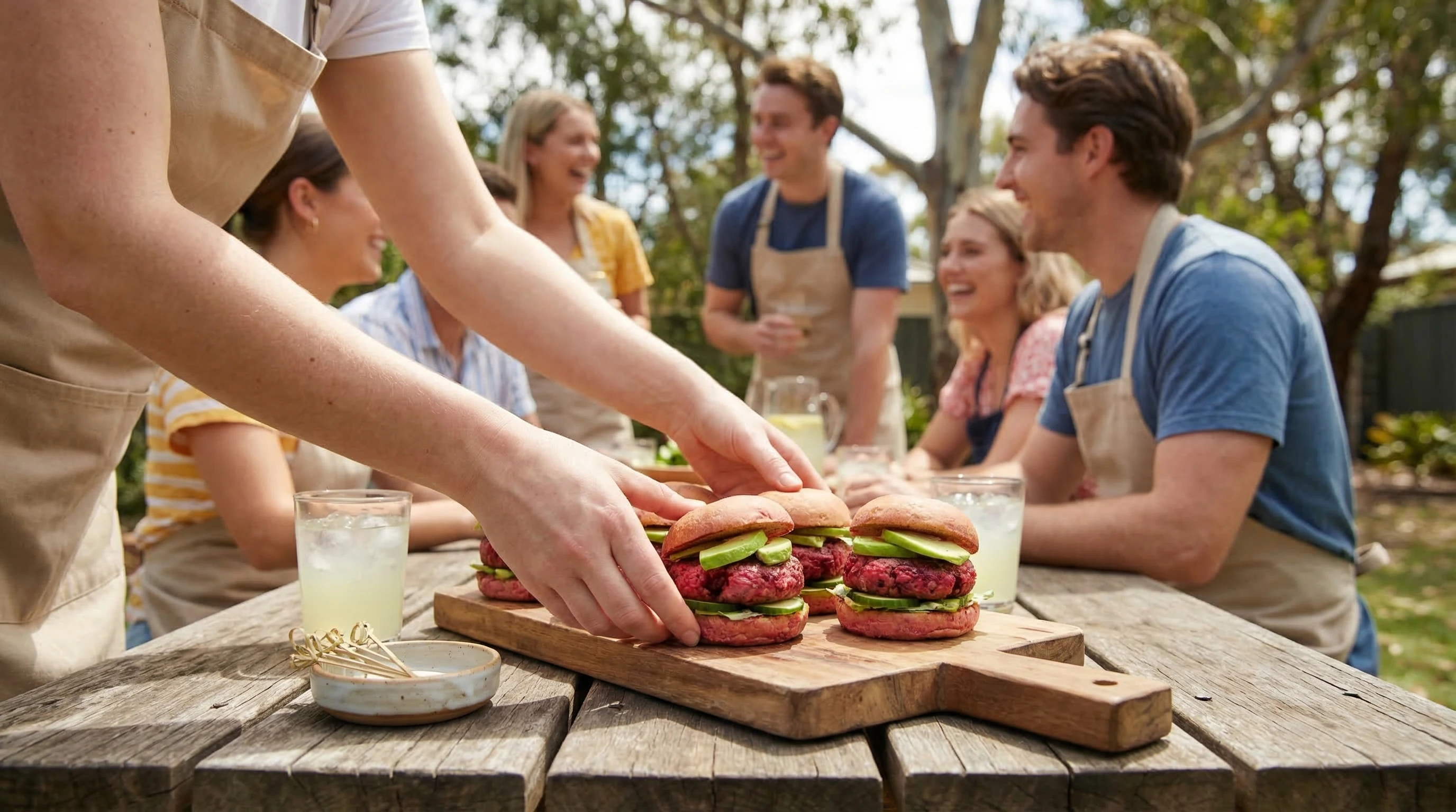 Mini hamburguesas con carne de res