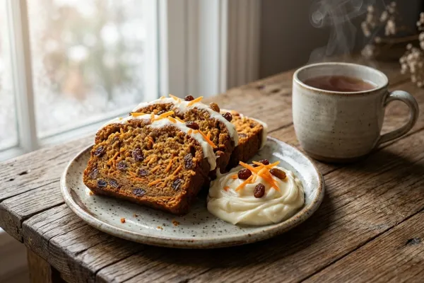 Eggless Carrot Loaf