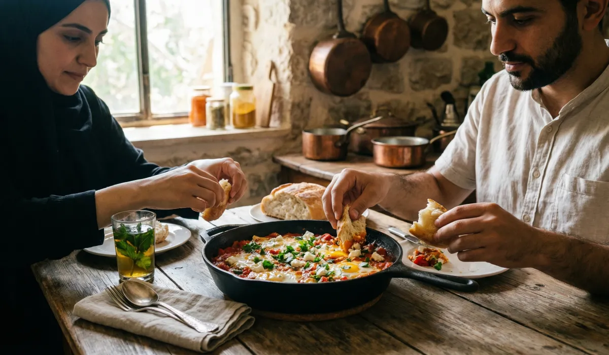 Shakshuka con Eggs & Feta
