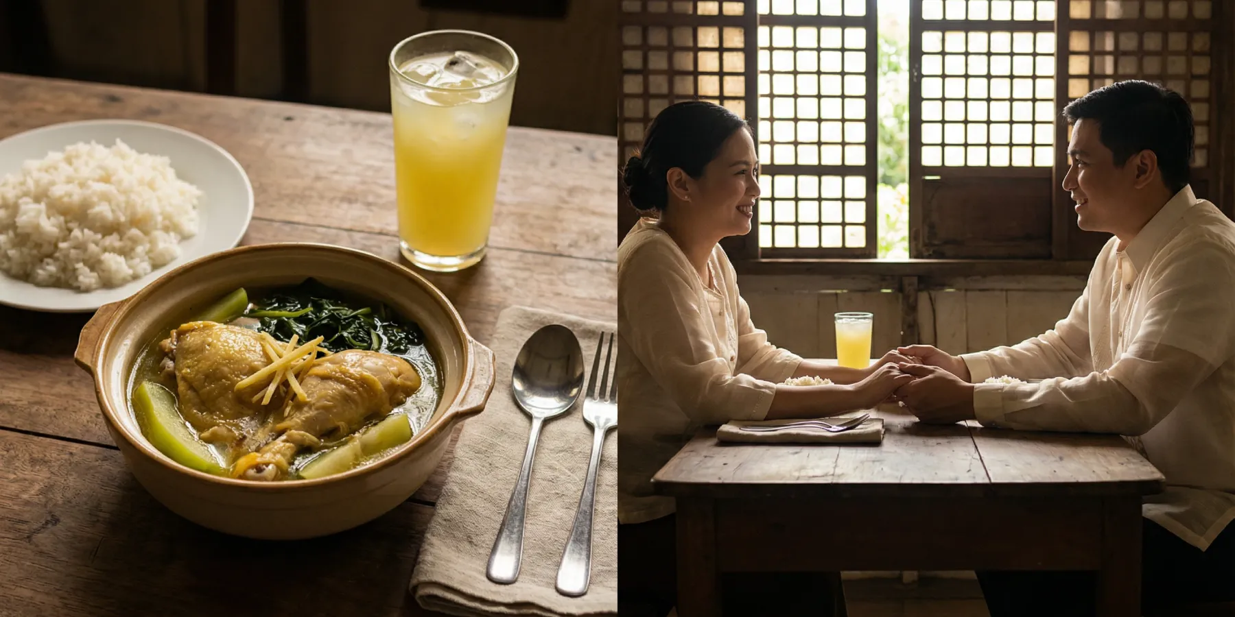 Gingered Chicken Tinola and Green Papaya Soup