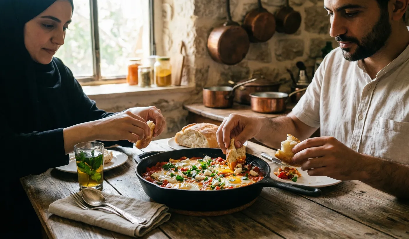 Shakshuka με αυγά & φέτα - Brunch Eleved