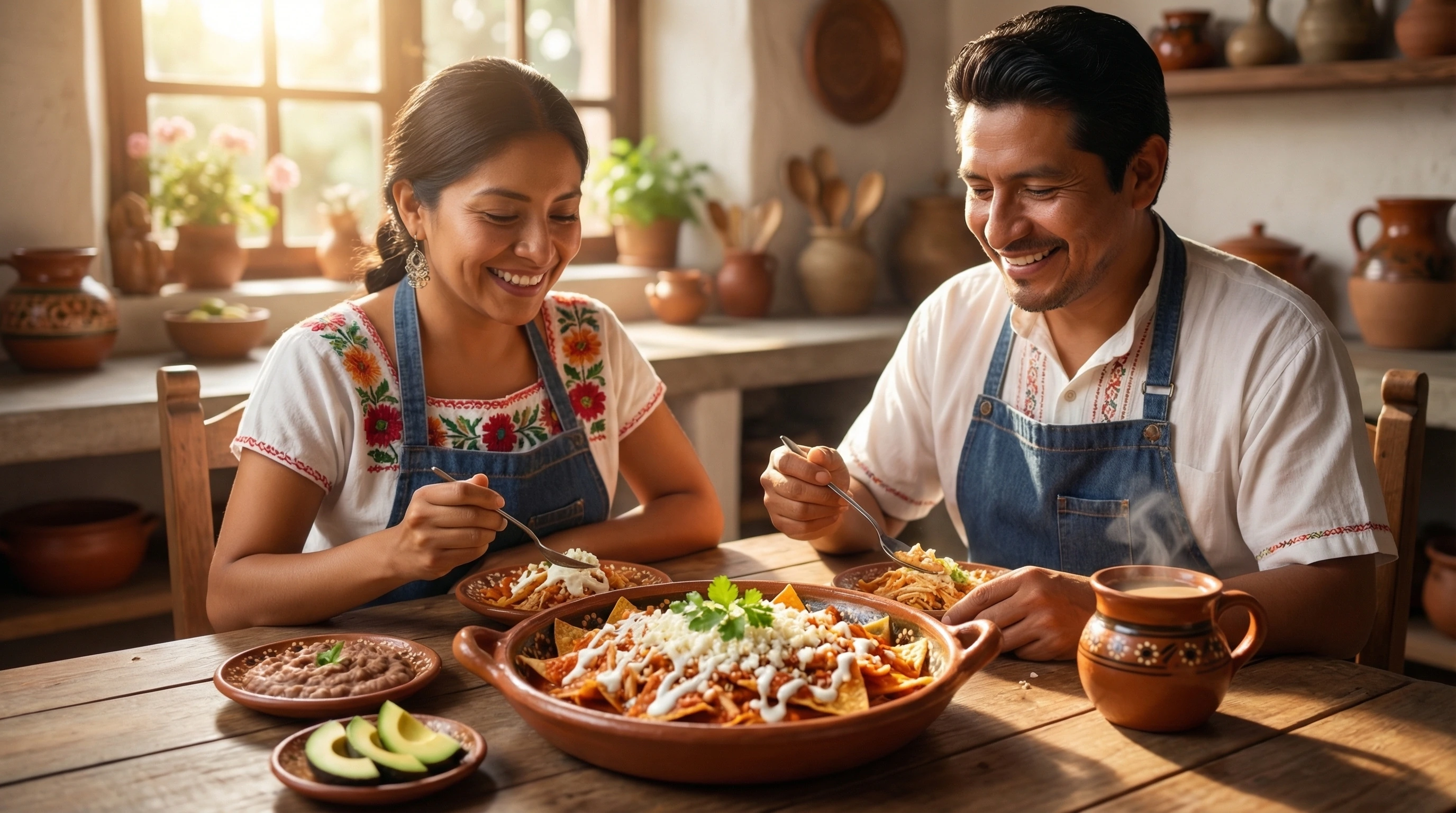 Chilaquiles au poulet