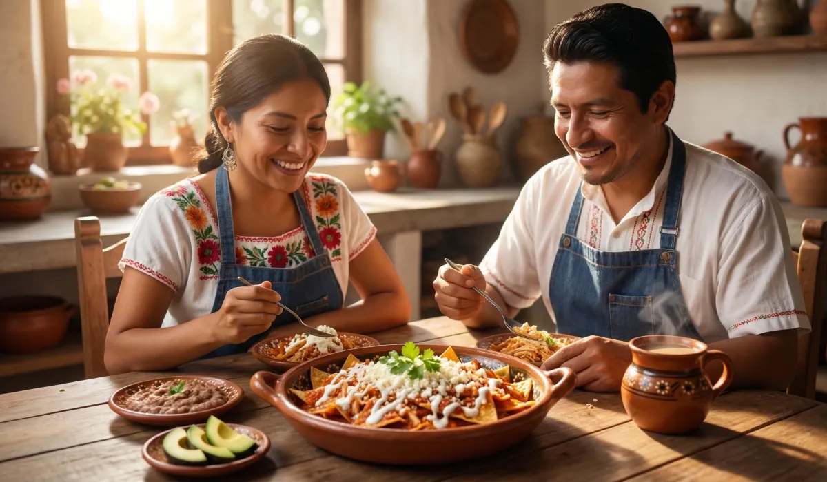 Chilaquiles con pollo