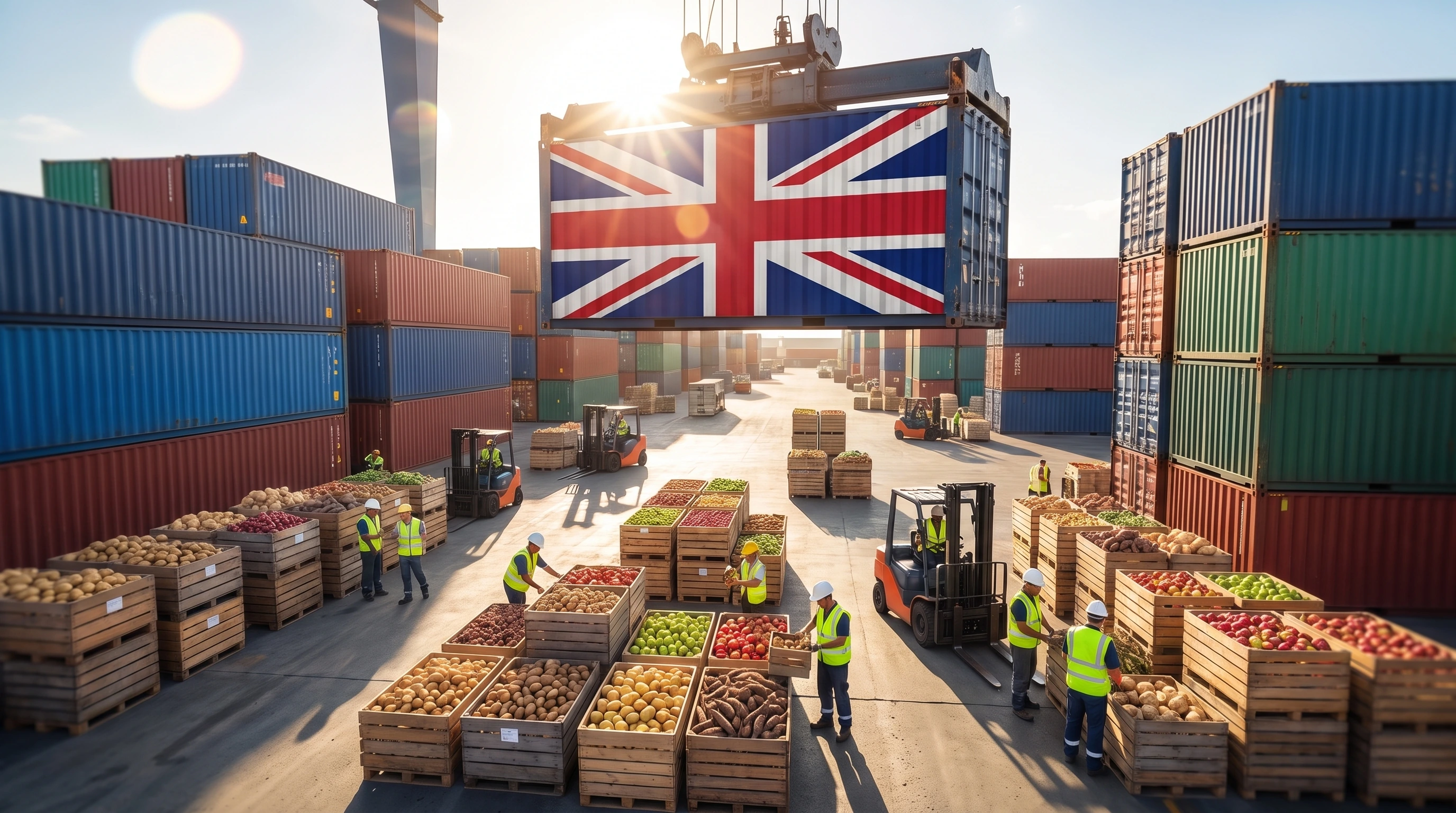 Exportations alimentaires du Royaume-Uni frappées par les tarifs américains