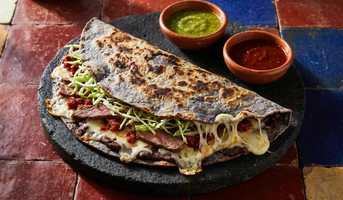 Tlayuda (Oaxacan Pizza)
