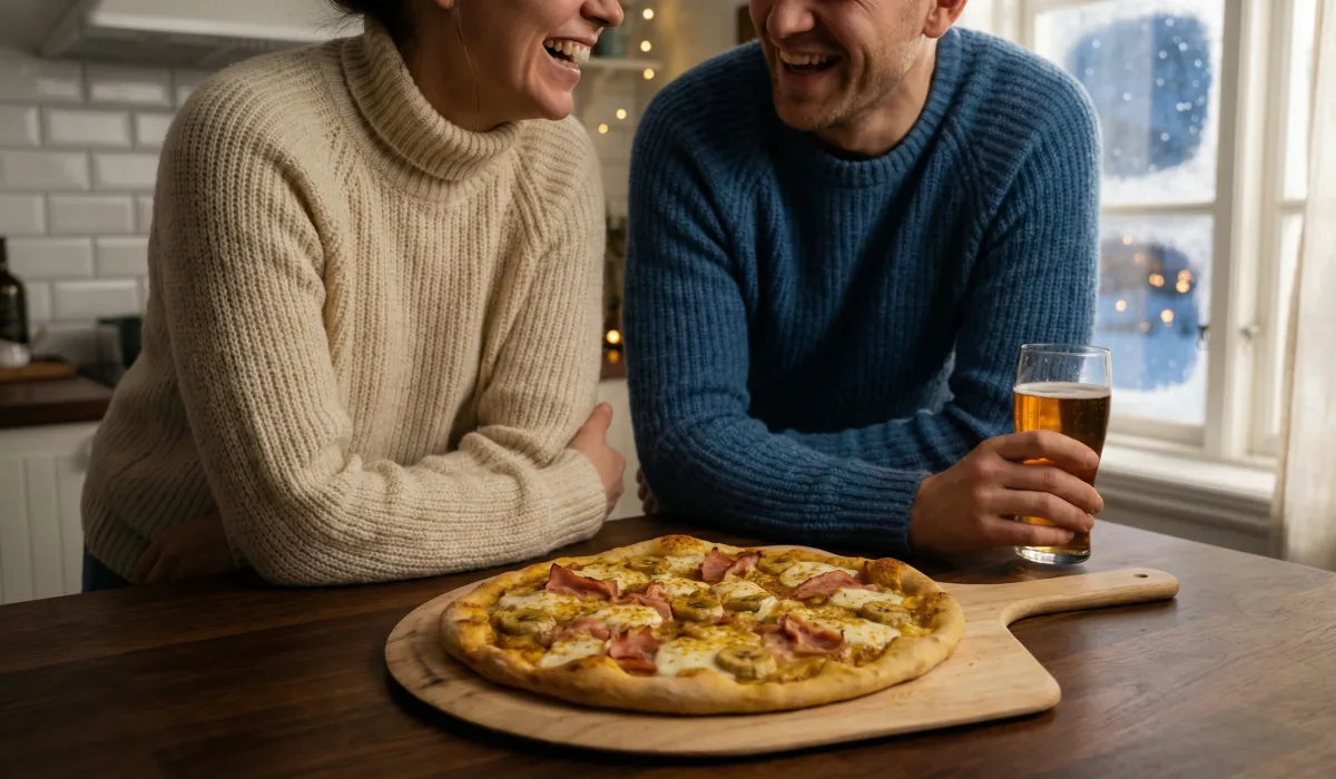 Pizza au curry de banane suédoise (Bananpizza)