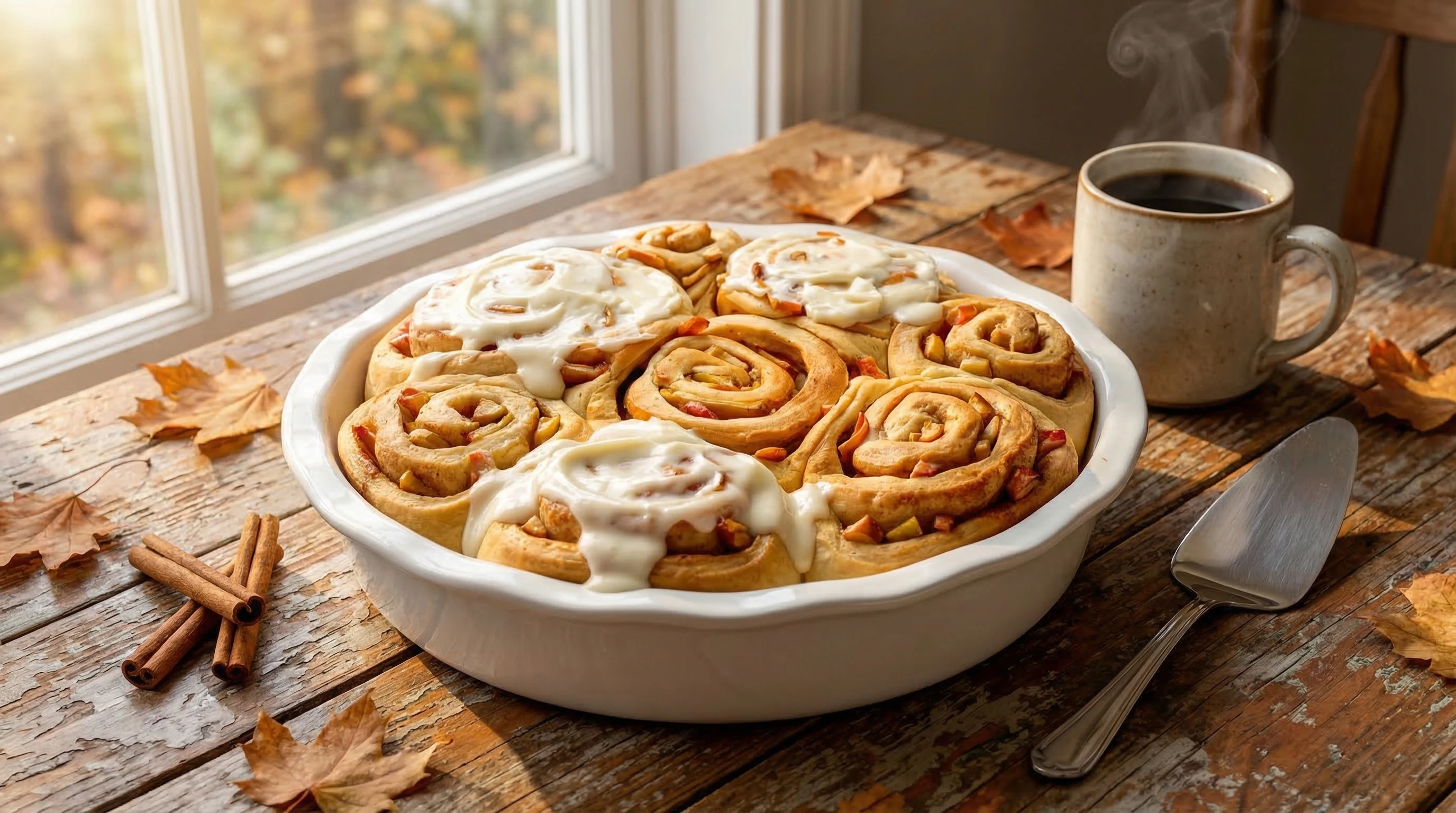 Rollos de manzana y canela