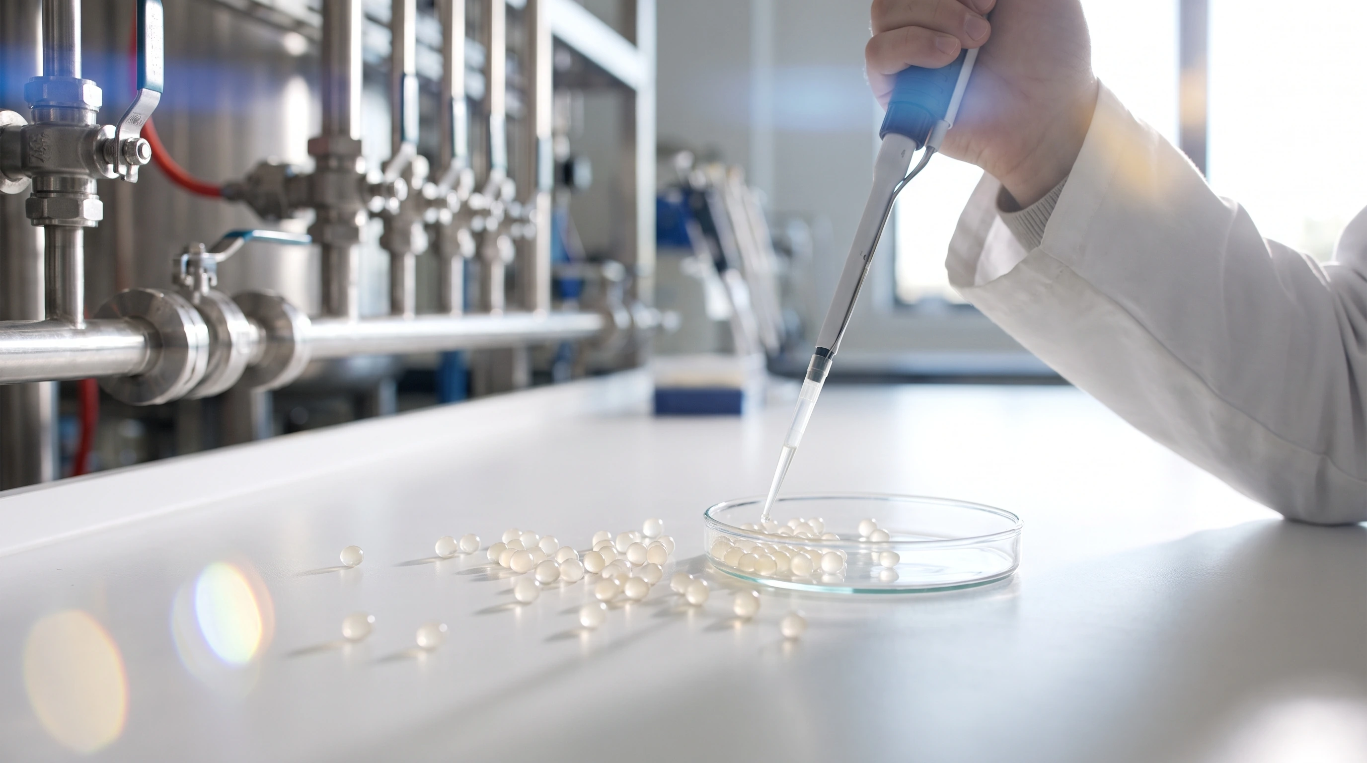 Vinegar Pearls Reduce Dust in Food Preservation