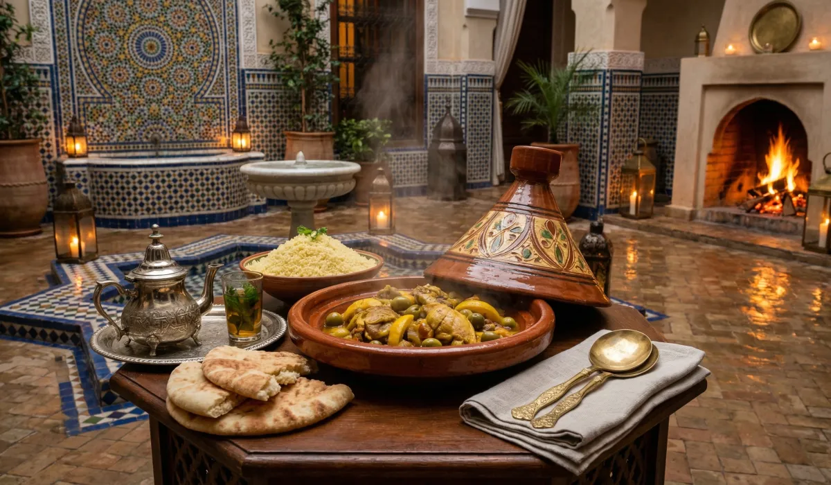 Tagine de pollo con limón premerecido