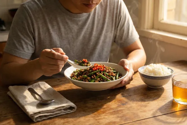 Pork Stir Fry with Green Beans