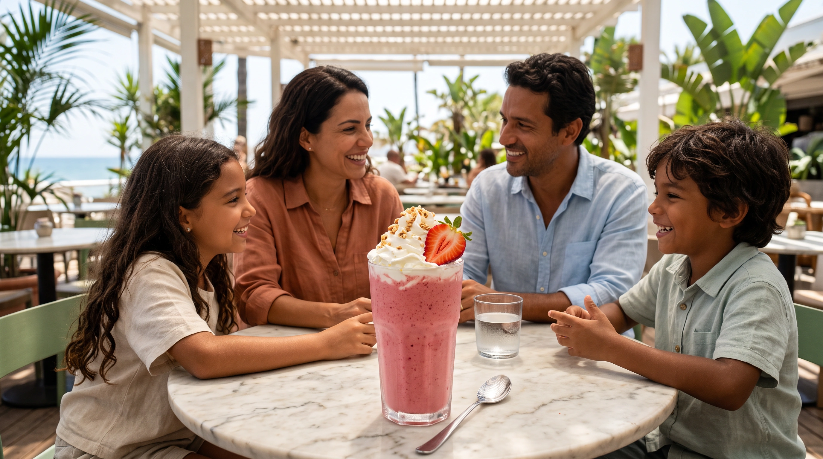 Strawberry Smoothie with Ice Cream
