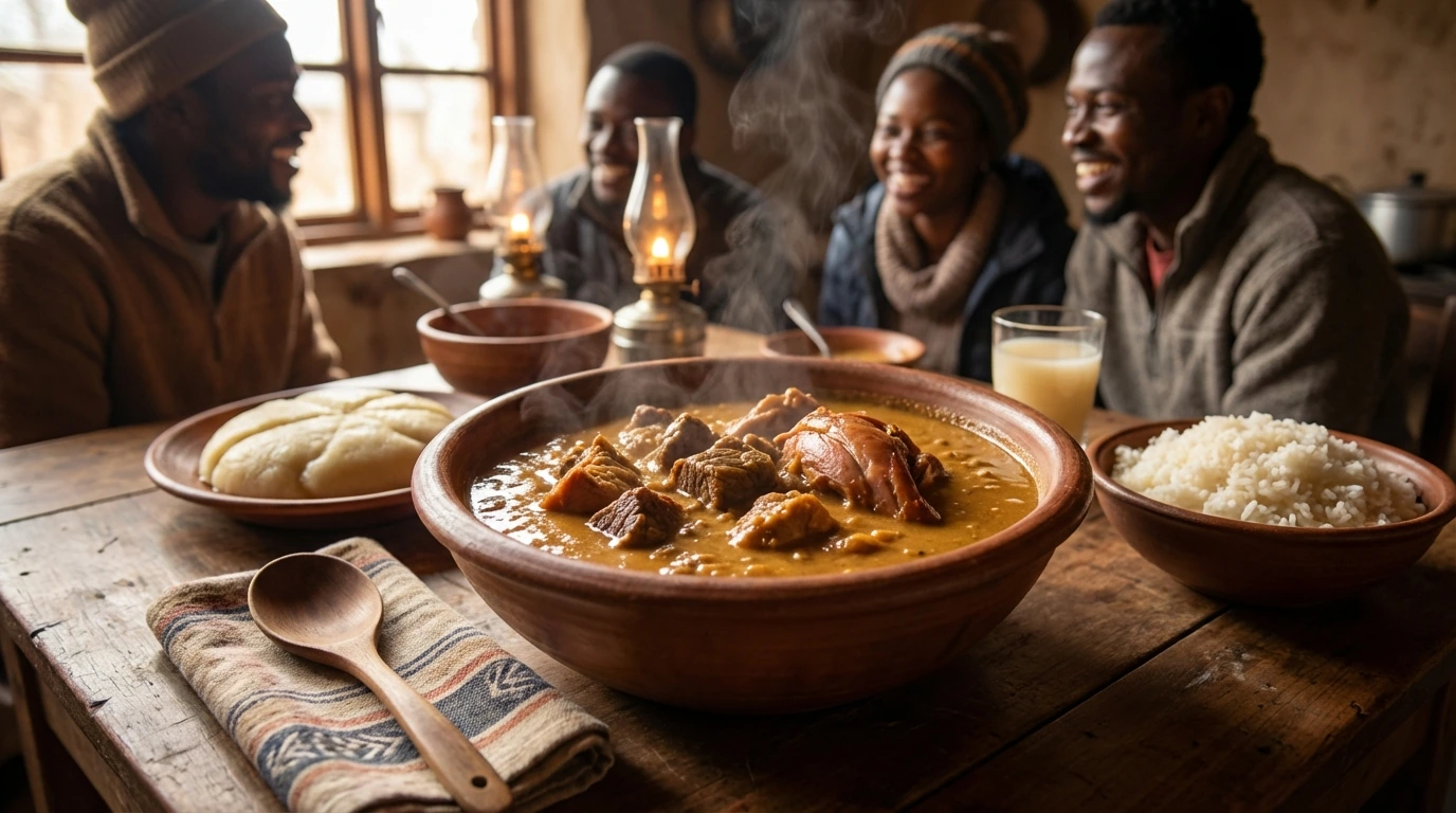 Sopa de cacahuete africana.