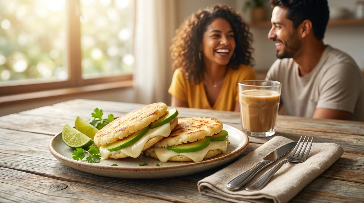 Arepas With Cheese and Avocado