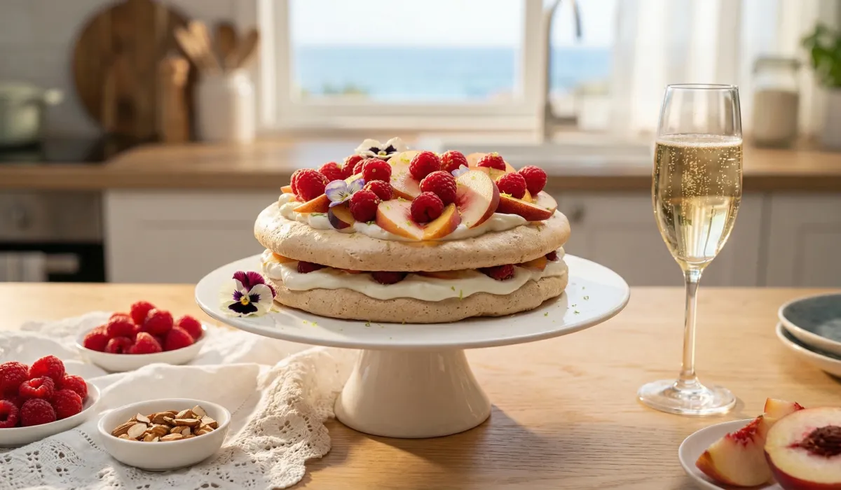 Торт Melba Almond Meringue