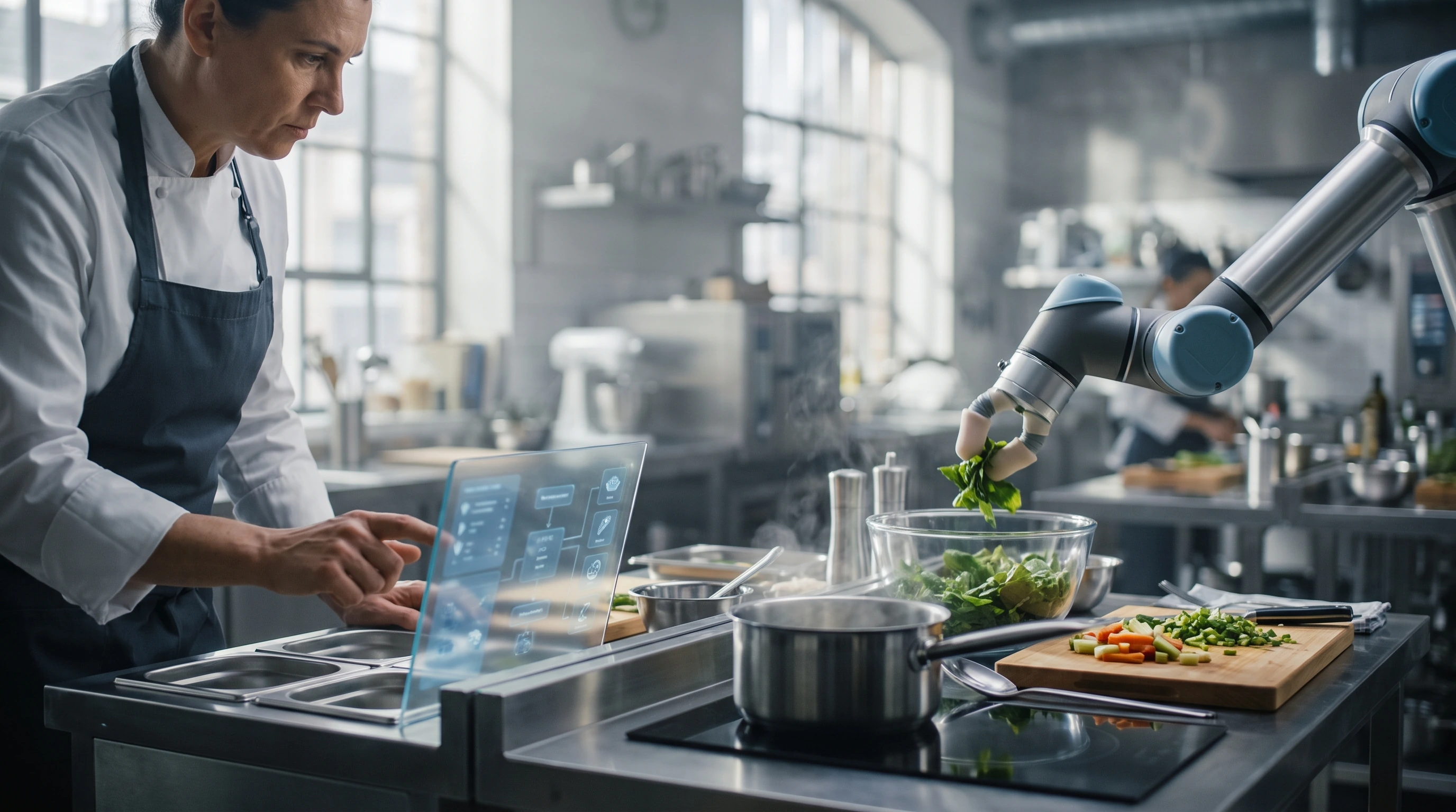 Robots in the Kitchen, Humans on the Plate