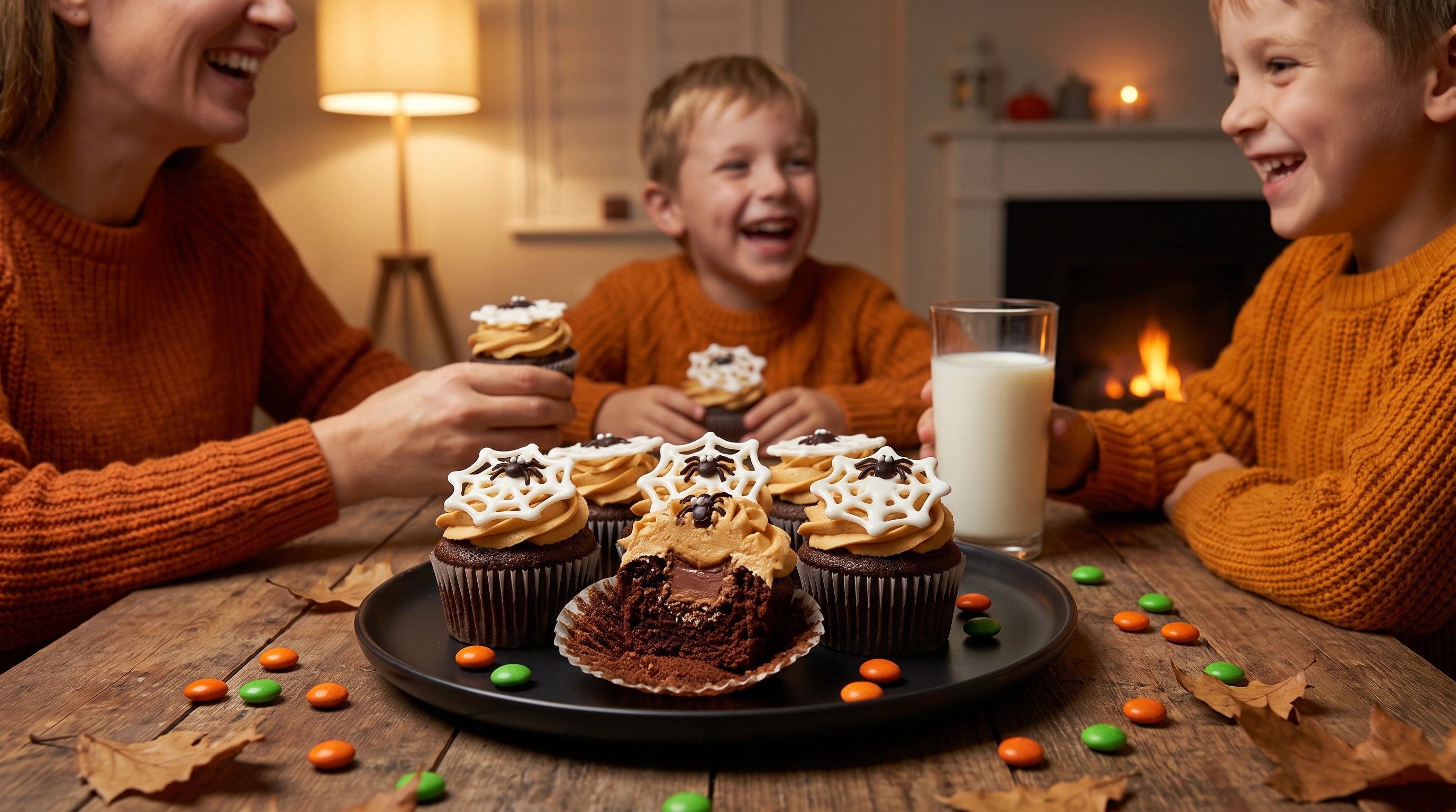 Halloween Peanut Butter Cupcakes