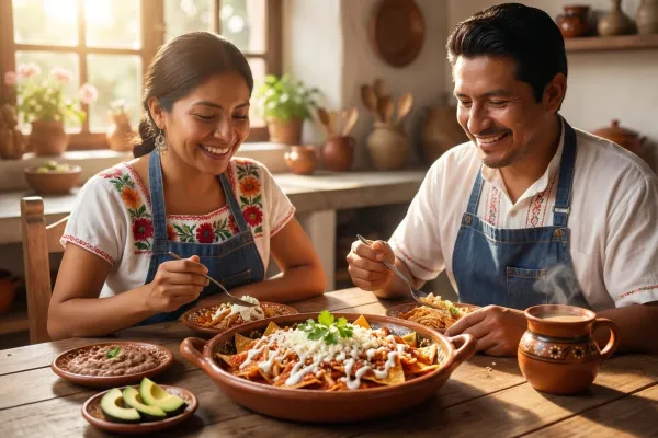 Chilaquiles con pollo