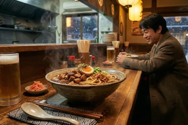Ramen de porc épicé