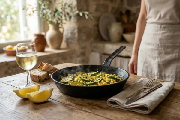 Zucchini с яйцами