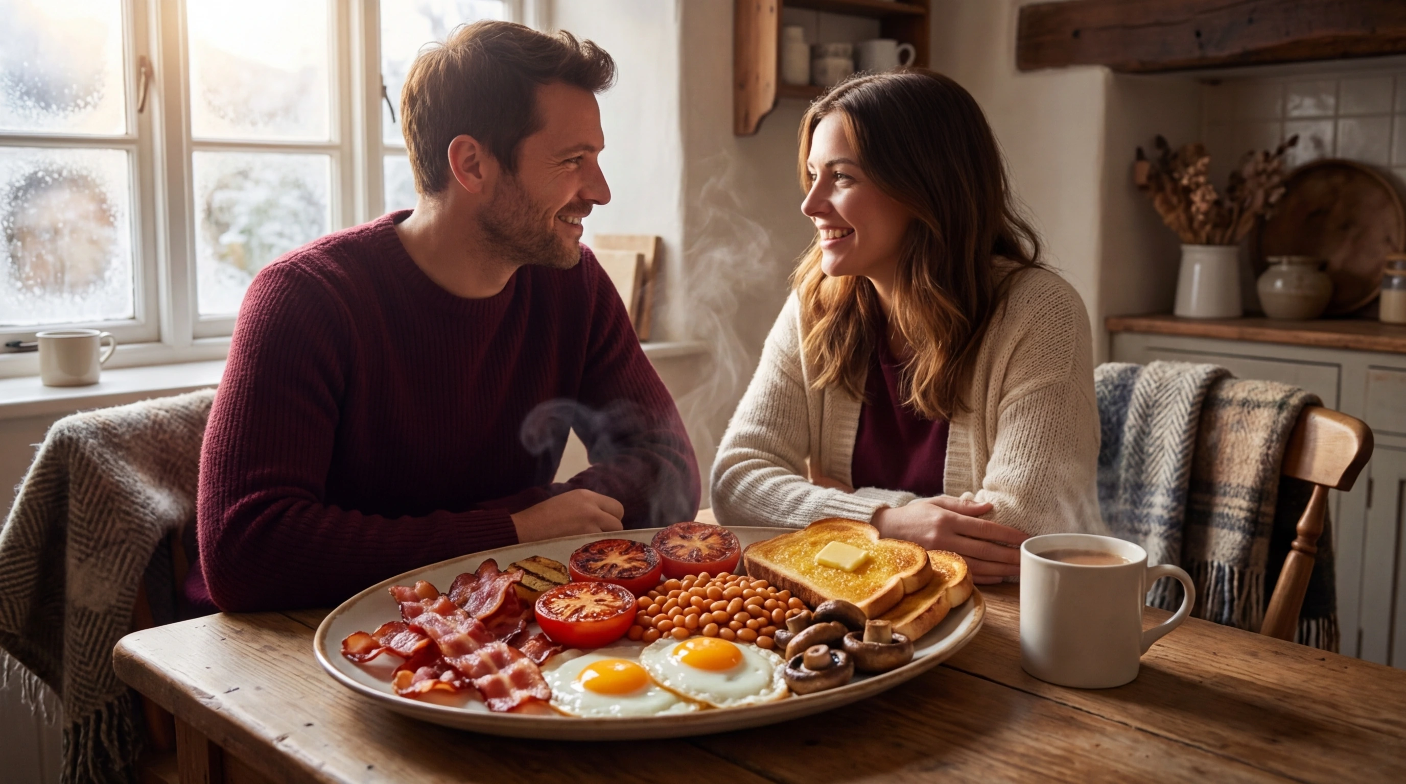 Full English Breakfast with Grilled Tomatoes