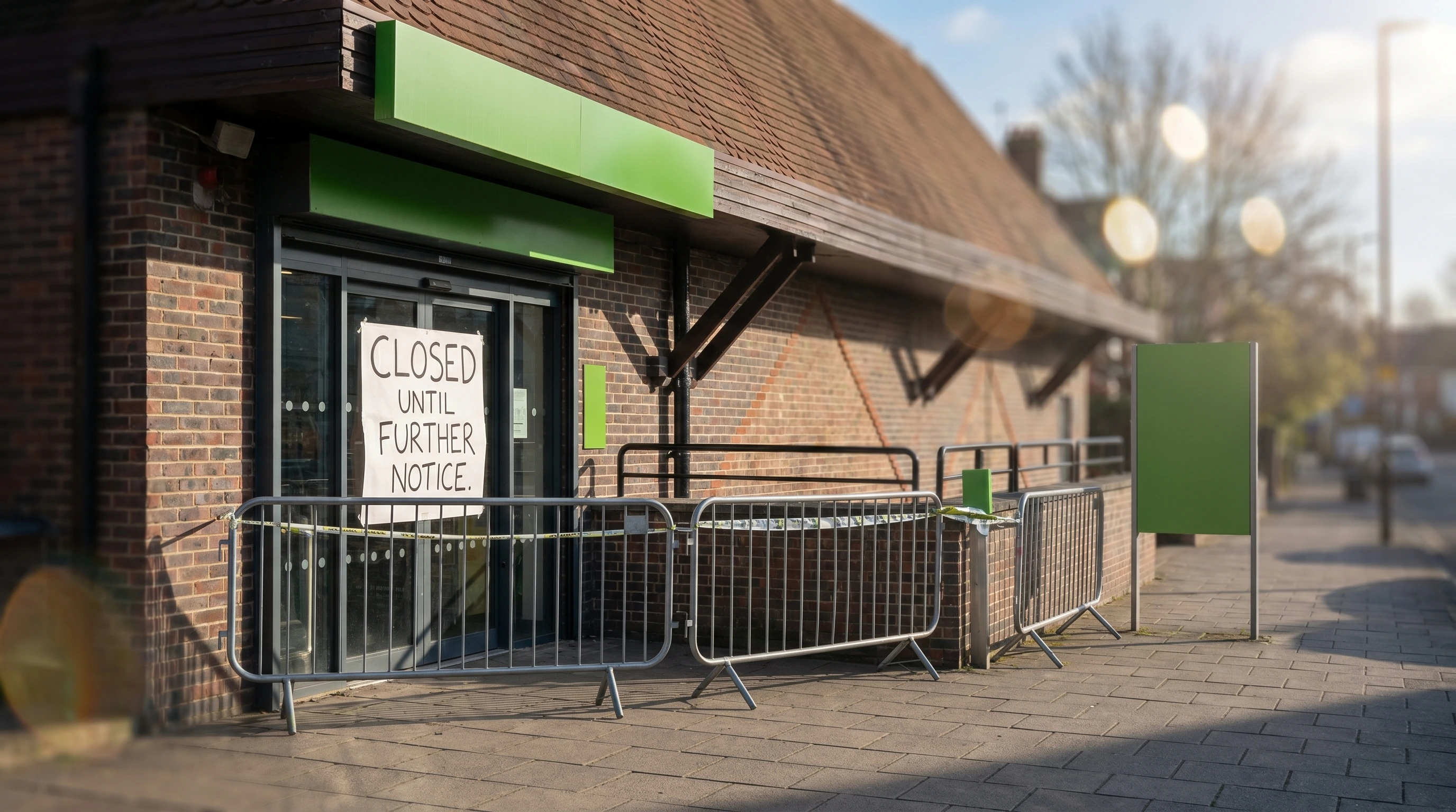 Το Waitrose Store παραμένει κλειστό μετά τη φωτιά