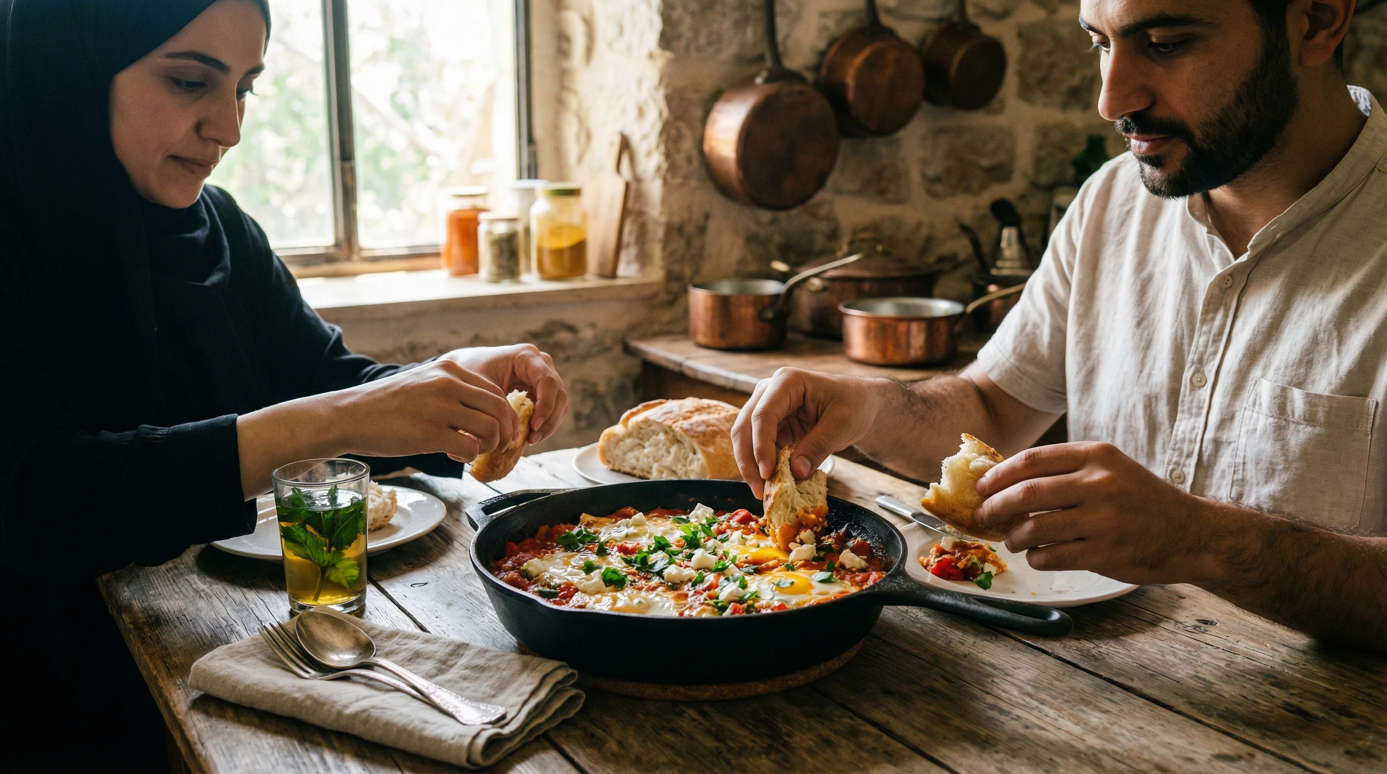 Shakshuka con Eggs & Feta