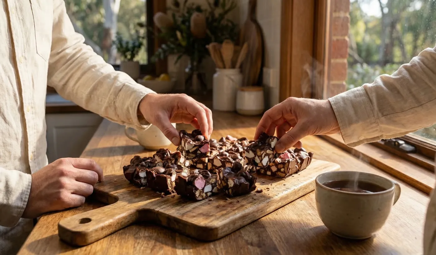 La rebanada Gold Rush: Rocky Road