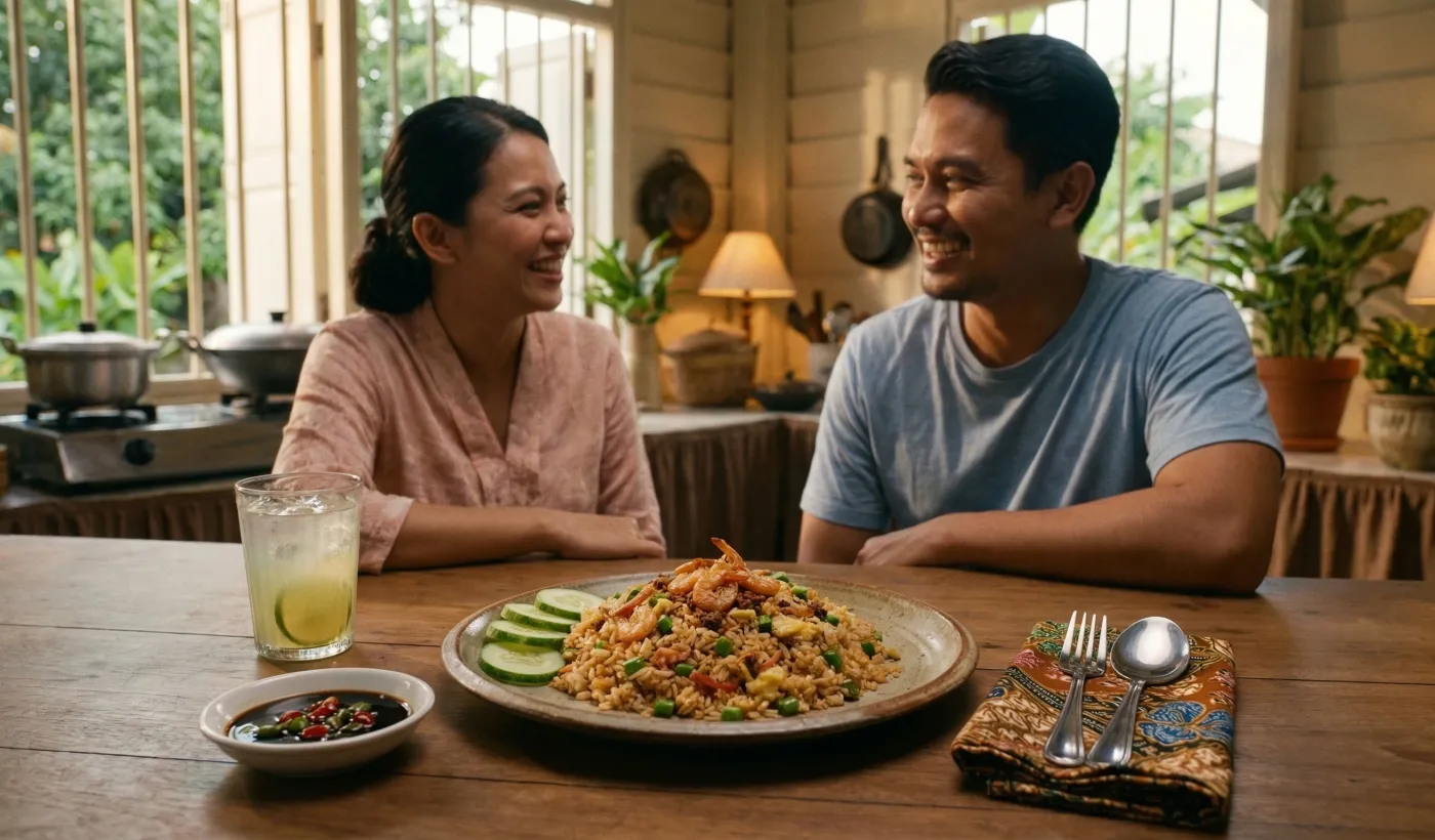 Wok-Fired Umami: Μαλαισιανικό Μπελακάν τηγανητό ρύζι