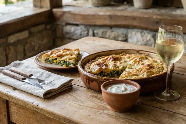 Spinach Corn Pie Casserole