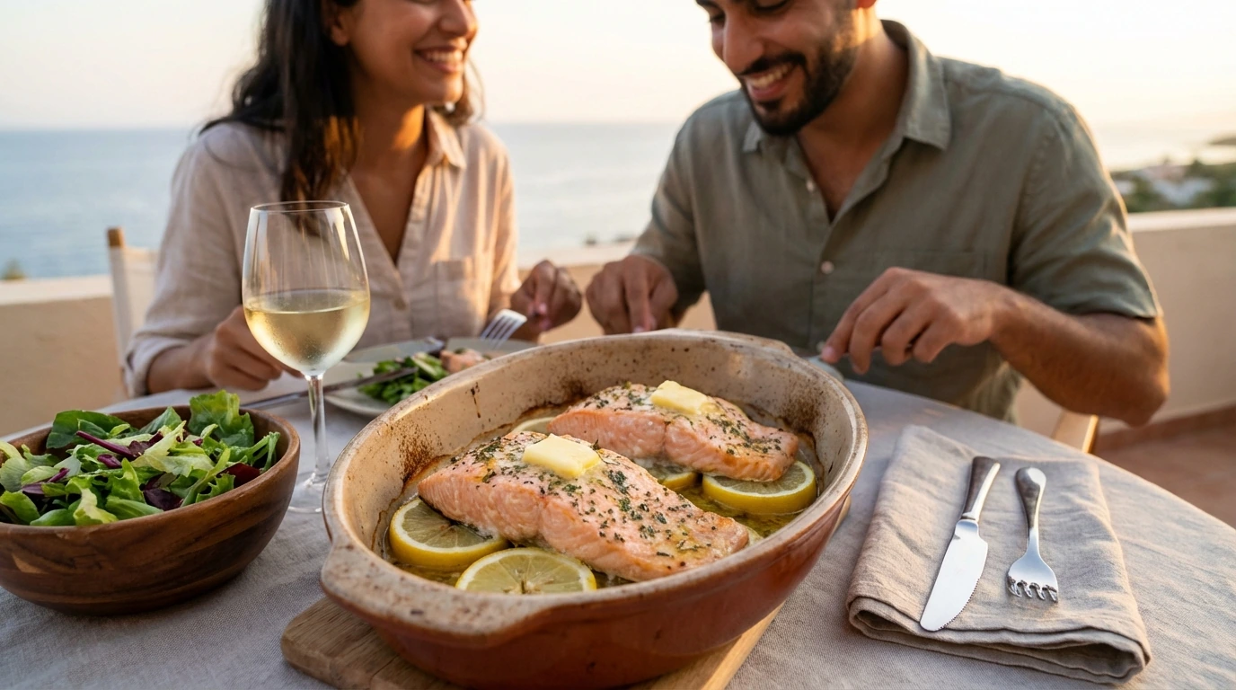 Salmón de limón fácil