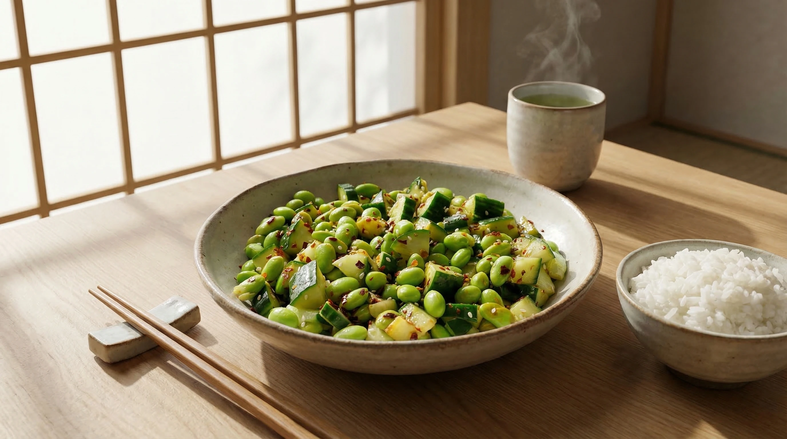 Japonés Edamame Salad
