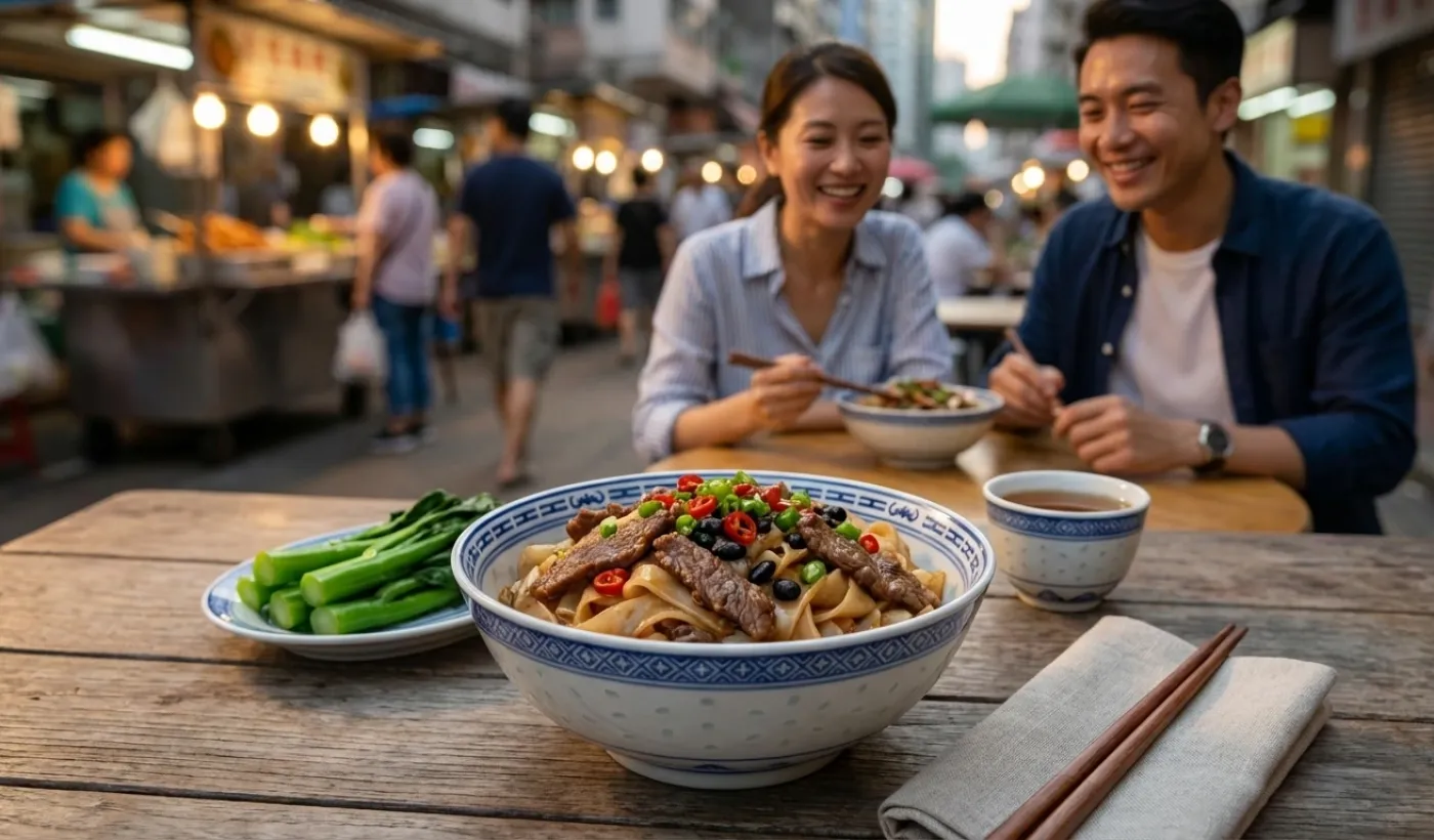 Confort al wok: beef chow fun cantonés