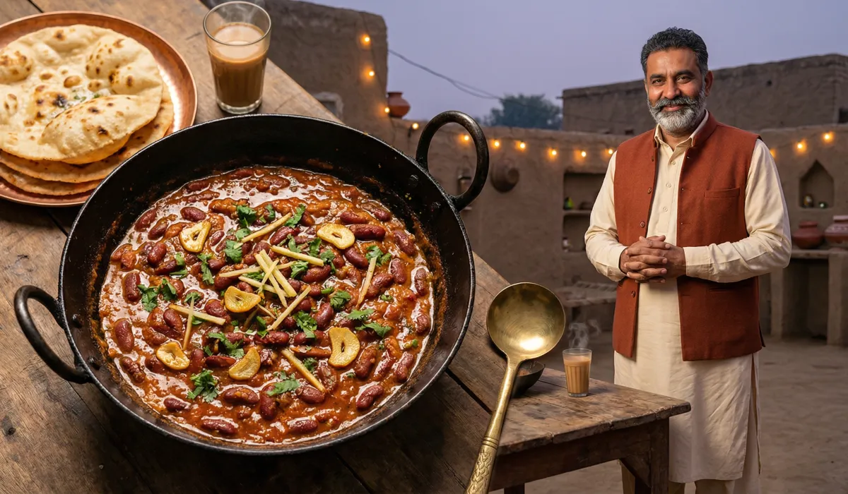 Lobia Karahi (haricots rouges avec tomates)
