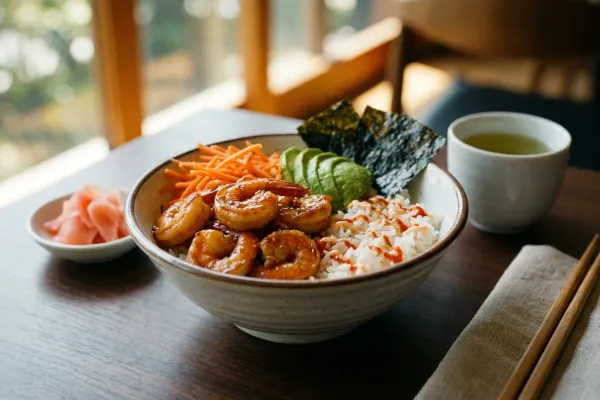 Riz de crevette Teriyaki